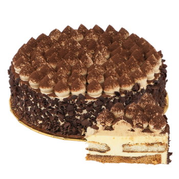 V. 8" Tiramisu Cake (Tri-sliced)
